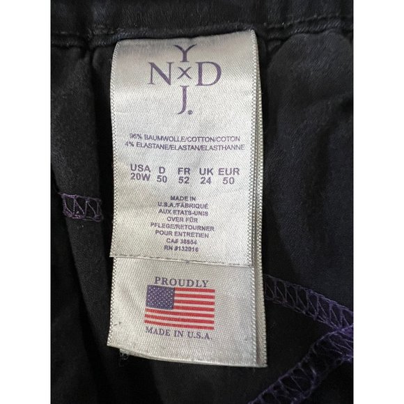 NYDJ Bootcut Women's size 20W Dark Blue Denim Jeans Stretch Lift Tuck Technology - Picture 6 of 8